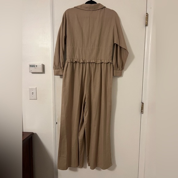 ASOS Beige cotton/linen romper size 12 (N117) - Picture 6 of 7